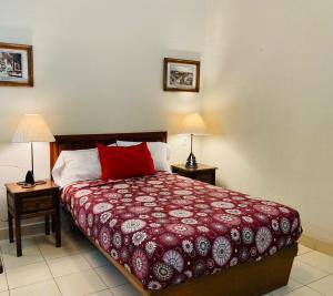 Postel nebo postele na pokoji v ubytování Hotel Doña Chela En Calvillo