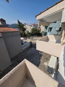 a view from the balcony of a house at iraklitsa house in Iraklitsa