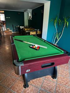 a pool table sitting in a room with afits at Rezydencja Karnat in Karpacz