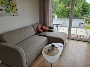 Posezení v ubytování Tiny House Rudis Ruheoase