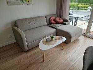 Posezení v ubytování Tiny House Rudis Ruheoase