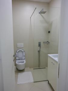 Koupelna v ubytování Hotel Adria