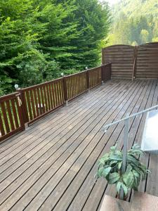 A balcony or terrace at Appartamento Giovanna Rosegg