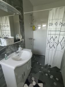 Koupelna v ubytování Apartmani Jozić