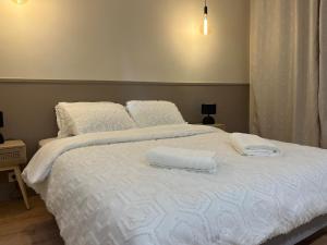 Postel nebo postele na pokoji v ubytování Maison élégante & jardin privé