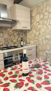 Η κουζίνα ή μικρή κουζίνα στο La Casetta Nel Bosco Delle Nereidi +21 φωτογραφίες