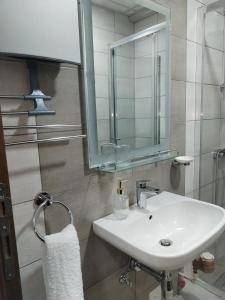 Koupelna v ubytování Apartman Simijonovic
