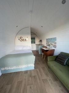 Posezení v ubytování Chapel view cabin Inish way self catering