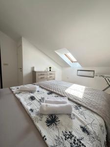 Postel nebo postele na pokoji v ubytování Apartman Maky + 18 fotografií