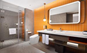 Koupelna v ubytování Hilton Garden Inn Xingyi Orange Hill Plaza + 32 fotografií