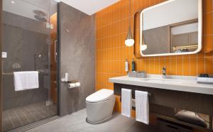 Koupelna v ubytování Hilton Garden Inn Xingyi Orange Hill Plaza