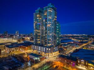 Almennt útsýni yfir borgina Calgary eða útsýni yfir borgina eins og það er í íbúðinni