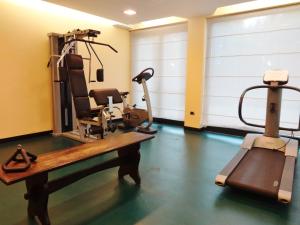 Posilňovňa alebo fitness centrum v ubytovaní Hotel Tiffany Milano