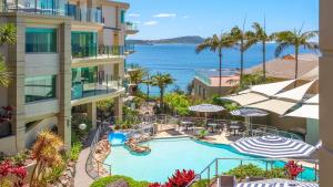 a view of the pool at the resort at Unit 21 - 3 Bed Part Ocean View in Terrigal