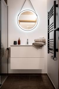Letto o letti in una camera di KopfRausch Appartements