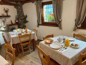 Restaurace v ubytování Affittacamere Ciampian