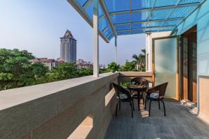 Balkón nebo terasa v ubytování Atour Hotel Xiamen Jimei University