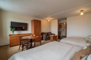 Postel nebo postele na pokoji v ubytování Hotel Vest Mar