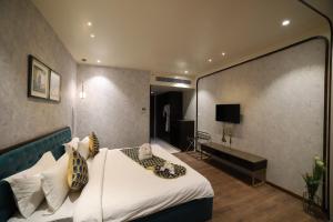 TV a/nebo společenská místnost v ubytování Hotel Seven Stone Bhilwara