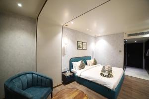 Posezení v ubytování Hotel Seven Stone Bhilwara