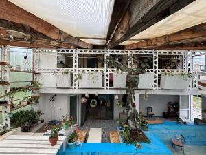 Balkón nebo terasa v ubytování Etno Rekreacia Tabatadze, With in Door & Out door pool