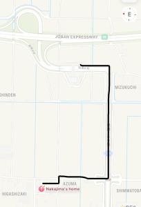 a map of the proposed intersection of kalamazoo and home at なかじま宿 in Uenomachi +6 photos