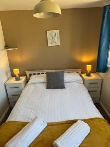 Postel nebo postele na pokoji v ubytování Cabin 3