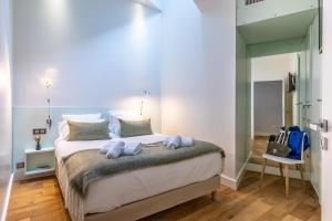 Postel nebo postele na pokoji v ubytování Atalaye - Grand appartement vue mer