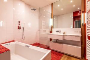 Koupelna v ubytování Atalaye - Grand appartement vue mer
