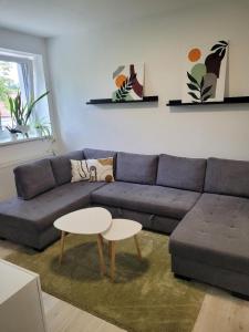 Atpūtas zona naktsmītnē Apartment u Ježků