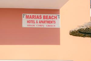 Certifikát, hodnocení, plakát nebo jiný dokument vystavený v ubytování Maria's Beach Apartments