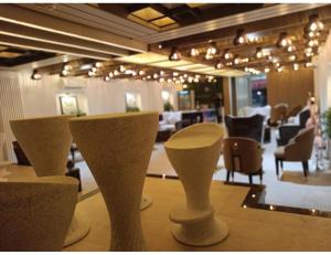 Posezení v ubytování Hotel sai deogar