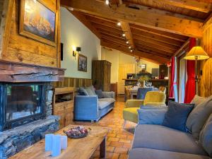 Χώρος καθιστικού στο Chalet CABOTTE Les Granges Arc 1600 Domaine Paradiski