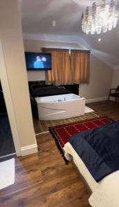 Postel nebo postele na pokoji v ubytování Flored Hotel