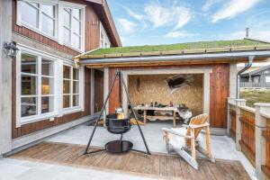 Balkón nebo terasa v ubytování High-Standard Cabin In Beautiful Rauland + 32 fotografií