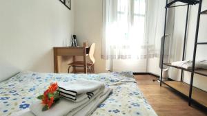 Hotel Scaletta房間的床