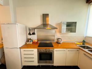 A kitchen or kitchenette at Duplex al lado de los Jardines del Turia