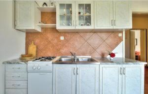 Kuchyň nebo kuchyňský kout v ubytování Apartments Sunce