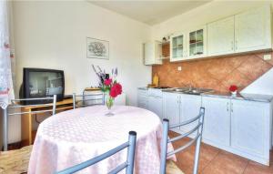 Kuchyň nebo kuchyňský kout v ubytování Apartments Sunce