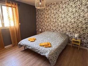 Postel nebo postele na pokoji v ubytování appartement cosy