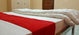 Postel nebo postele na pokoji v ubytování Gîte Bideew