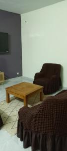TV a/nebo společenská místnost v ubytování Gîte Bideew