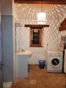 Koupelna v ubytování Gîte de la Murette