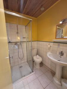 Koupelna v ubytování Hotel Magdeleine