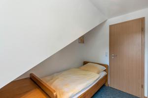 Postel nebo postele na pokoji v ubytování Ferienwohnung Hacke