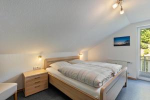 Postel nebo postele na pokoji v ubytování Ferienwohnung Hacke
