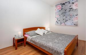 Ένα ή περισσότερα κρεβάτια σε δωμάτιο στο Beautiful Apartment In Pinezici
