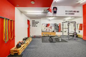 Fitness centrum a/nebo fitness zařízení v ubytování Plus Prague