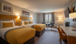 Katil atau katil-katil dalam bilik di Maldron Hotel Portlaoise