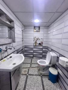 Koupelna v ubytování Suhail Luxury Camp Wadi Rum